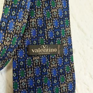 Valentino tie. vintage silk hand made tie